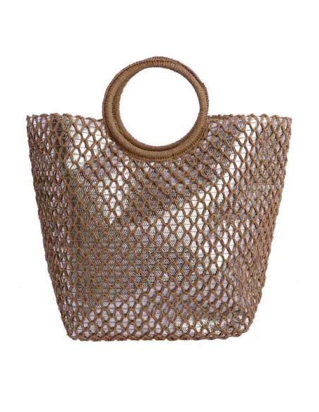 BOLSO-PLATA-TRENZADO-PLATA-METALIZADO-ASAS-MANO-REDONDAS-CIERRE-CREMALLERA-DON-ALGODÓN