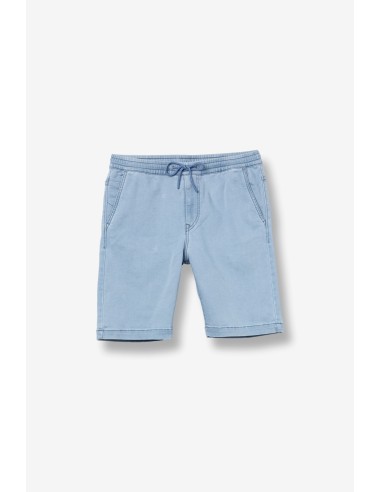 BERMUDAS-EFECTO-VAQUERO-AZUL-CLARO-CINTURA-ELÁSTICA-CORDONES-INDIGO-TIFFOSI