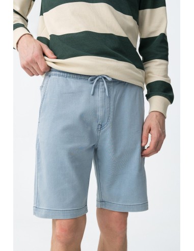 BERMUDAS-EFECTO-VAQUERO-AZUL-CLARO-CINTURA-ELÁSTICA-CORDONES-INDIGO-TIFFOSI