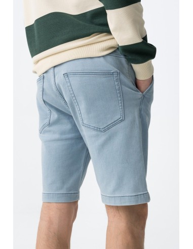 BERMUDAS-EFECTO-VAQUERO-AZUL-CLARO-CINTURA-ELÁSTICA-CORDONES-INDIGO-TIFFOSI