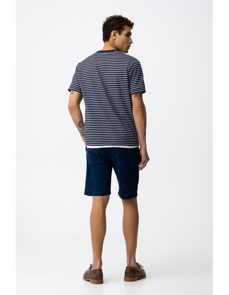 BERMUDAS-EFECTO-VAQUERO-AZUL-OSCURO-CLARO-CINTURA-ELÁSTICA-CORDONES-INDIGO-TIFFOSI