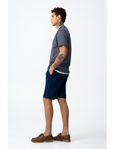 BERMUDAS-EFECTO-VAQUERO-AZUL-OSCURO-CLARO-CINTURA-ELÁSTICA-CORDONES-INDIGO-TIFFOSI