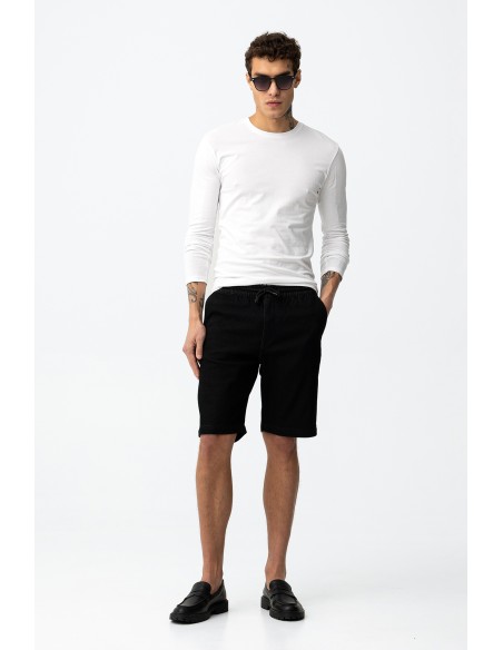BERMUDAS-NEGROS-CINTURA-ELÁSTICA-CORDONES-INDIGO-TIFFOSI