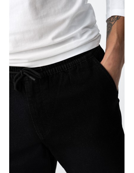 BERMUDAS-NEGROS-CINTURA-ELÁSTICA-CORDONES-INDIGO-TIFFOSI