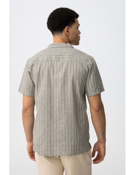 CAMISA-RAYAS--VERDE-BLANCO-MANGA-CORTA-LINO-VALENTIN-TIFFOSI