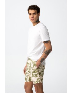 BAÑADOR-CORTO-ESTAMPADO-HOJAS-VERDES-FONDO-BEIGE-CORDONES-VOLLEY_11-TIFFOSI 2
