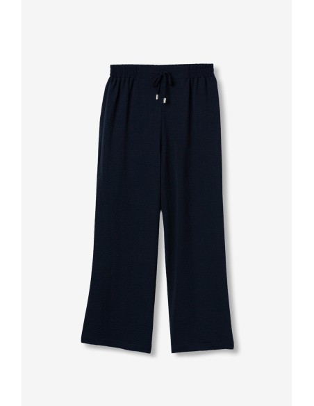 PANTALONES--CORTE-CULOTTE-ANCHOS--CINTURA-ELÁSTICA-CORDÓN-AJUSTABLE-FRANCESCA-TIFFOSI