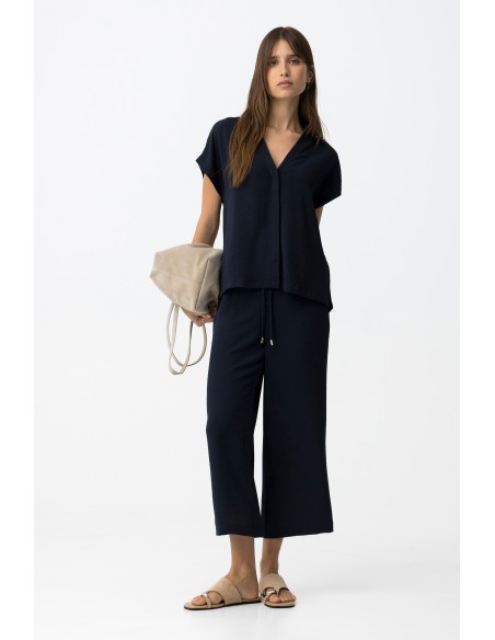 PANTALONES--CORTE-CULOTTE-ANCHOS--CINTURA-ELÁSTICA-CORDÓN-AJUSTABLE-FRANCESCA-TIFFOSI