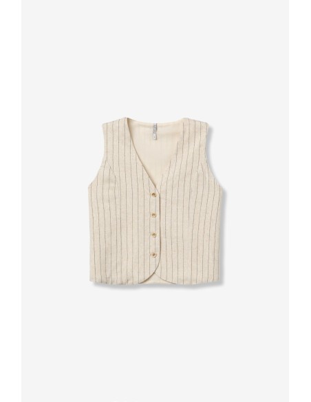 TOP-CHALECO-ABOTONADA-SIN-MANGAS-BEIGE-RAYAS-ANITTA-TIFFOSI