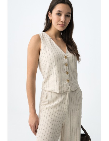TOP-CHALECO-ABOTONADA-SIN-MANGAS-BEIGE-RAYAS-ANITTA-TIFFOSI