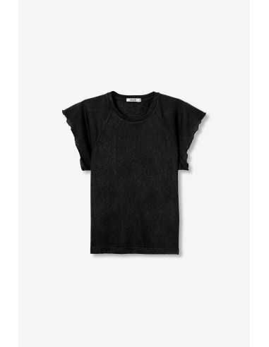 CAMISA-LISA-UNICOLOR-MANGA-CORTA-VOLANTES-COOKY-TIFFOSI