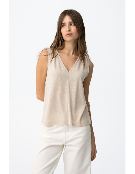 CAMISETA-SIN-MANGAS-LAZADA-HOMBROS-CUELLO-PICO-TIFFOSI