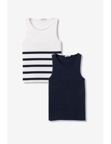 PACK-TOPS-TIRANTES-MARINO-BLANCO-COMBINADO-RAYAS-CUELLO-REDONDO-PETIZ-TIFFOSI