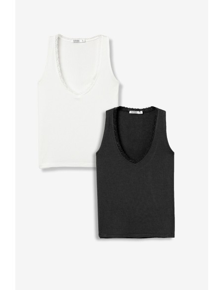 TOPS-LENCEROS-PUNTILLA-CUELLO-TIRANTES-CANALÉ-VIGO-TIFFOSI