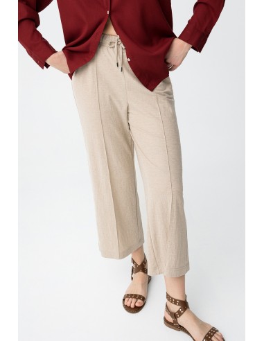 PANTALONES BEIGE ANCHOS LILO TIFFOSI