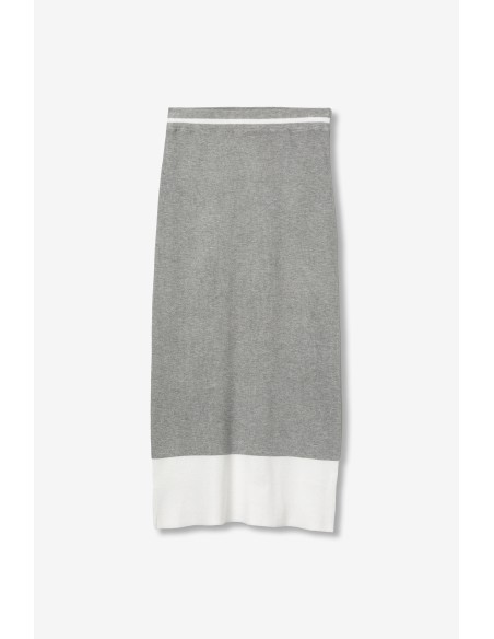 FALDA-MIDI-BICOLOR-CINTURA-ELÁSTICA-CLAUDIE-TIFFOSI