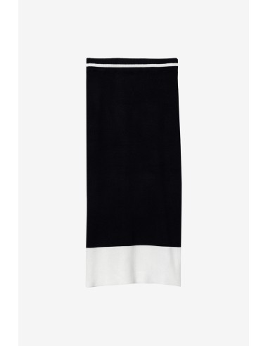 FALDA-MIDI-BICOLOR-CINTURA-ELÁSTICA-CLAUDIE-TIFFOSI