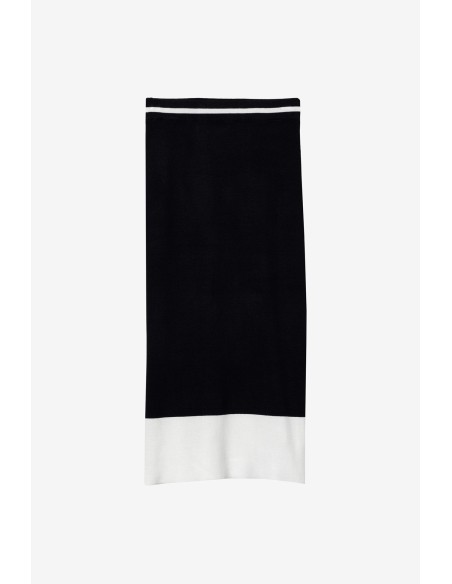 FALDA-MIDI-BICOLOR-CINTURA-ELÁSTICA-CLAUDIE-TIFFOSI