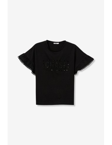 CAMISETA-MANGA-CORTA.ENCAJE-BORDADO-FRONTAL-NOEMIA-TIFFOSI