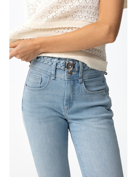 JEANS-AZUL-CLARO-DOBLE-UP-TIRO-ALTO-CINTURÓN-TRENZADO-TIFFOSI