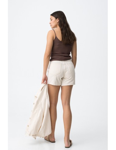 SHORTS RECTOS BORDADOS LANA TIFFOSI