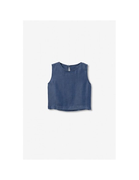 BLUSA DENIM BOTONES LITA TIFFOSI