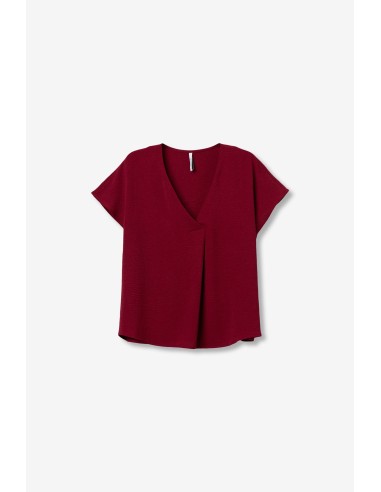 BLUSA-CUELLO-PICO-MANGA-CORTA-MAXINE-TIFFOSI