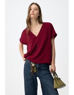 BLUSA-CUELLO-PICO-MANGA-CORTA-MAXINE-TIFFOSI 2