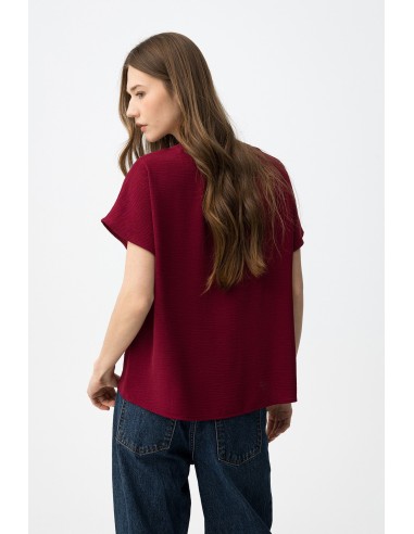 BLUSA-CUELLO-PICO-MANGA-CORTA-MAXINE-TIFFOSI