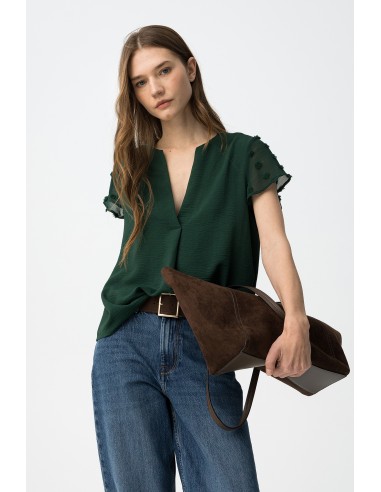 BLUSA-MANGAS.TRANSPARENTES-BORDADOS-CUELLO-PICO-NONY-TIFFOSI