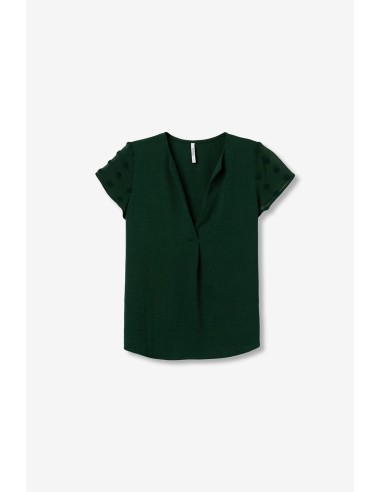 BLUSA-MANGAS.TRANSPARENTES-BORDADOS-CUELLO-PICO-NONY-TIFFOSI