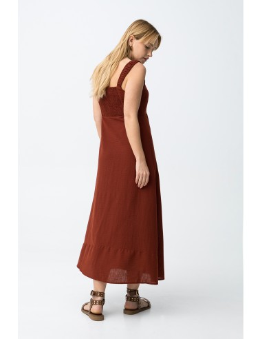 VESTIDO -CORTE-MIDI-REGULAR-TIRANTES-ANCHOAS-FRUNCIDOS--OLINDA-TIFFOSI