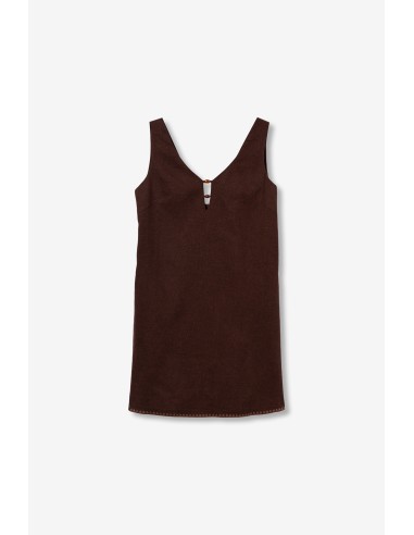 VESTIDO-MARRÓN-CHOCOLAYE-TIRANTES-ANCHOS-DETALLES-ESCOTE-BOLSILLOS-LATERALES-PATAGONIA-TIFFOSI