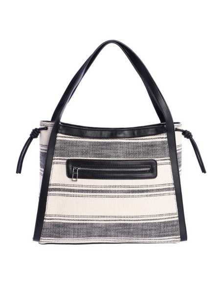 BOLSO-BICOLOR--ASAS-HOMBRO-DETALLES-NEGRO-CIERRE-CREMALLERA-DON-ALGODÓN