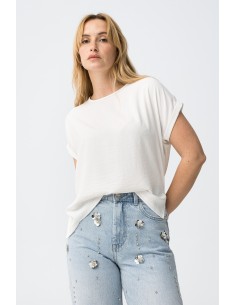 BLUSA-CAMISETA-MANGA-CORTA-DOBLADILLO-CUELLO-REDONDO-UPDATY-TIFFOSI 2