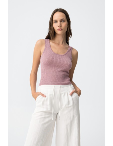 TOP-AJUSTADO-CANALÉ-CUELLO-REDONDO-SIN-MANGAS-LUZIA-TIFFOSI