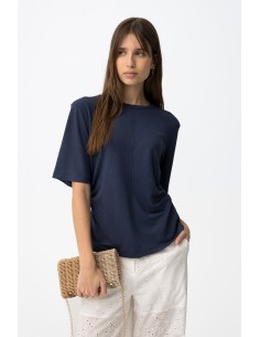 CAMISETA-MARINO-DETALLE-ABERTURA-LAZADA-ADORNOS-MOTIVOS-MARINOS-ISLA-TIFFOSI