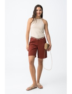 BERMUDAS-TEJA-BOTÓN-CREMALLERA-BOLSILLOS-LATERALES-ROUGE-TIFFOSI