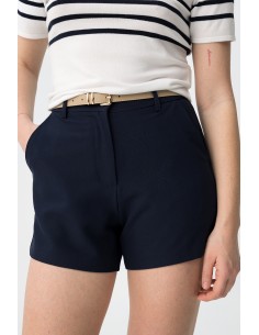 PANTALONES-CORTOS-VESTIR-CINTURÓN-BOLSILLOS-LATERALES-FABBY-TIFFOSI 2