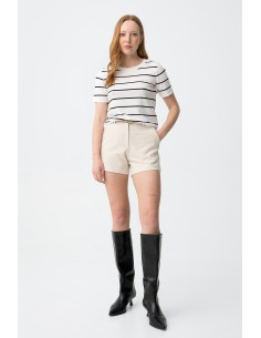 PANTALONES-CORTOS-VESTIR-CINTURÓN-BOLSILLOS-LATERALES-FABBY-TIFFOSI 2