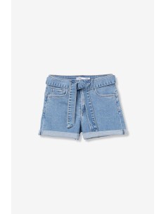 VAQUEROS-CORTOS-AZUL-MEDIO-LAZADA-AL-TONO-BOTÓN-CREMALLERA-KATE-TIFFOSI