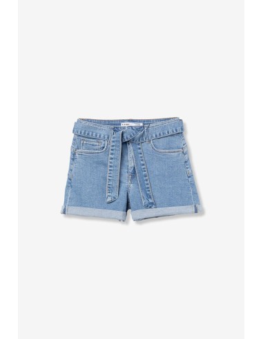VAQUEROS-CORTOS-AZUL-MEDIO-LAZADA-AL-TONO-BOTÓN-CREMALLERA-KATE-TIFFOSI