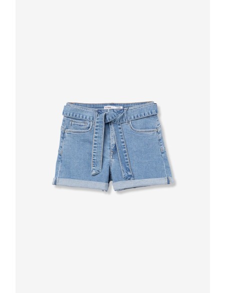 VAQUEROS-CORTOS-AZUL-MEDIO-LAZADA-AL-TONO-BOTÓN-CREMALLERA-KATE-TIFFOSI