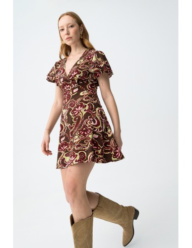 VESTIDO-ESTAMPADO-CORTO-MANGA-CORTA-VOLANTES-CUELLO-PICO-CLARICE-TIFFOSI
