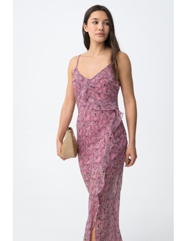 VESTIDO-FLORAL-MIDI-CORTE-SLIM.VOLANTES-TIRANTES-FINOS-PAQUITA-TIFFOSI
