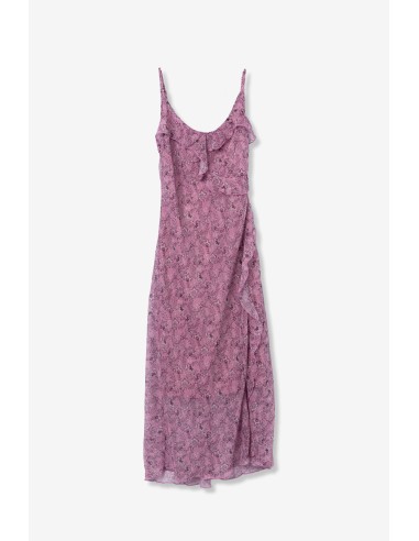 VESTIDO-FLORAL-MIDI-CORTE-SLIM.VOLANTES-TIRANTES-FINOS-PAQUITA-TIFFOSI