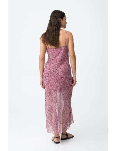 VESTIDO-FLORAL-MIDI-CORTE-SLIM.VOLANTES-TIRANTES-FINOS-PAQUITA-TIFFOSI