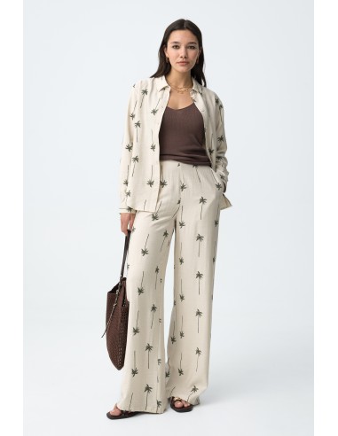 PANTALONES-BEIGE-ESTAMPADO-PALMERAS-ANCHOS-CINTURA-ELÁSTICA-PALMEIRA-TIFFOSI