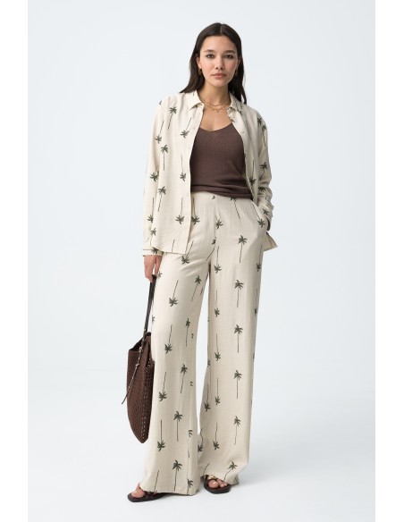 PANTALONES-BEIGE-ESTAMPADO-PALMERAS-ANCHOS-CINTURA-ELÁSTICA-PALMEIRA-TIFFOSI