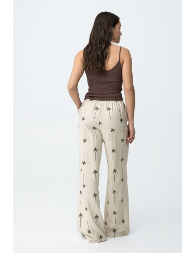 PANTALONES-BEIGE-ESTAMPADO-PALMERAS-ANCHOS-CINTURA-ELÁSTICA-PALMEIRA-TIFFOSI